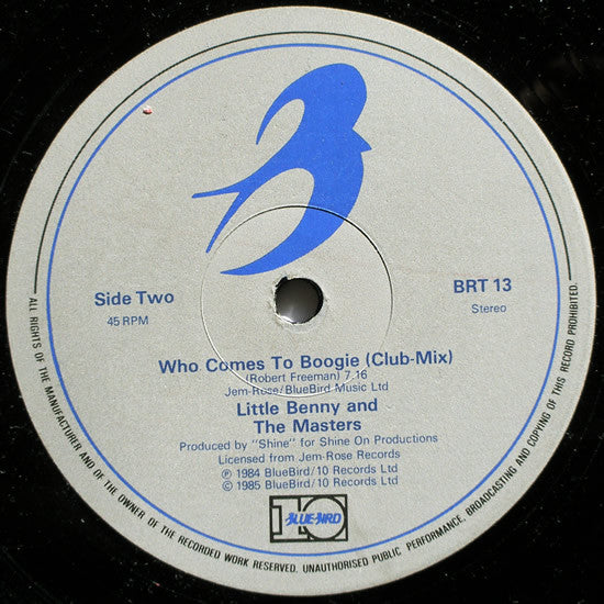 Little Benny And The Masters* : Who Comes To Boogie (12", Single)