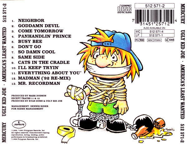 Ugly Kid Joe : America's Least Wanted (CD, Album)