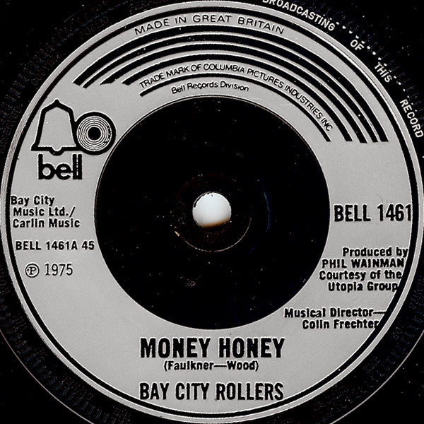 Bay City Rollers : Money Honey (7", Single, RP, Inj)