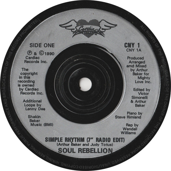 Soul Rebellion : Simple Rhythm (7", Single, Sil)