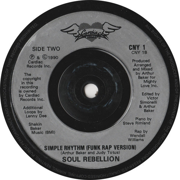 Soul Rebellion : Simple Rhythm (7", Single, Sil)