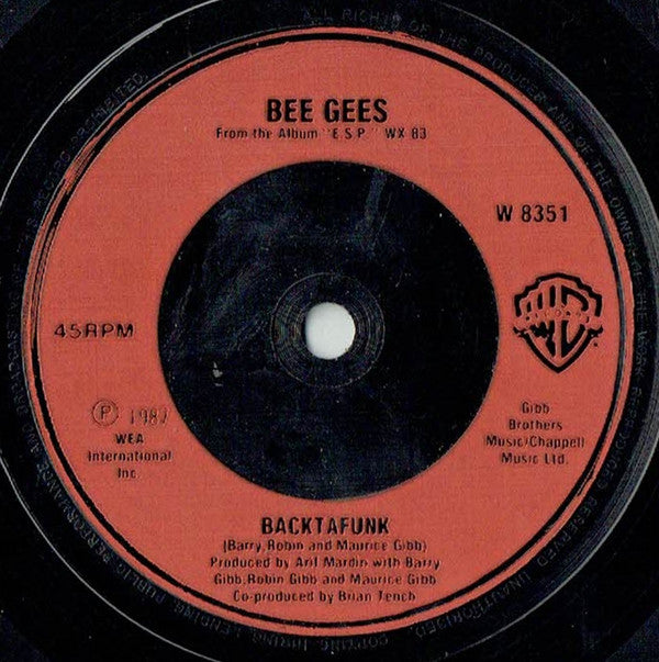 Bee Gees : You Win Again (7", Single, Red)