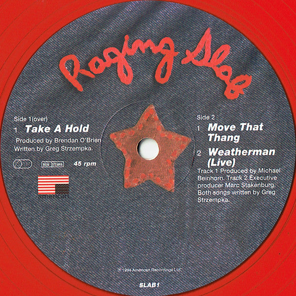 Raging Slab : Take A Hold (12", Single, Ltd, Num, Red)
