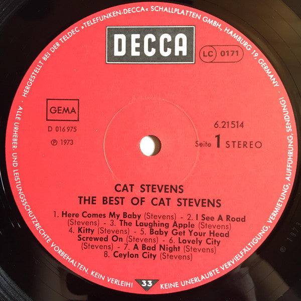 Cat Stevens : The Best Of Cat Stevens (LP, Comp, RE)