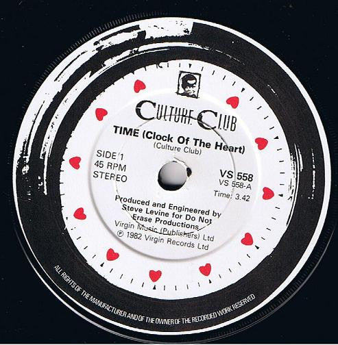 Culture Club : Time (Clock Of The Heart) (7", Single, Yel)