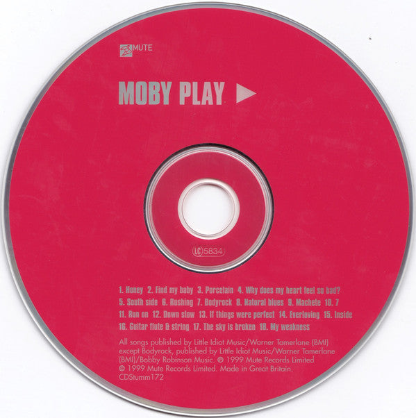 Moby : Play (CD, Album)