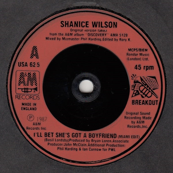 Shanice Wilson : I'll Bet She's Got A Boyfriend (7", Single)