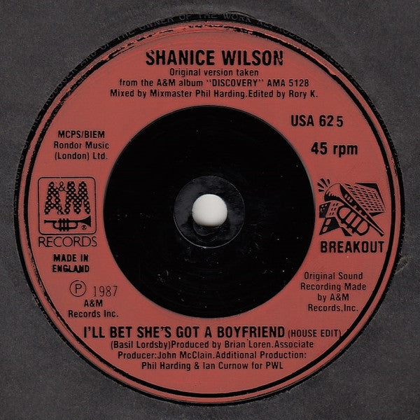 Shanice Wilson : I'll Bet She's Got A Boyfriend (7", Single)