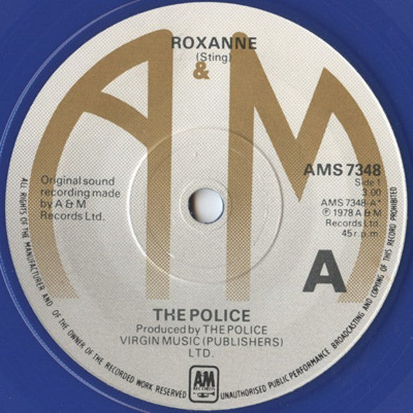 The Police : Roxanne (7", RE, Blu)