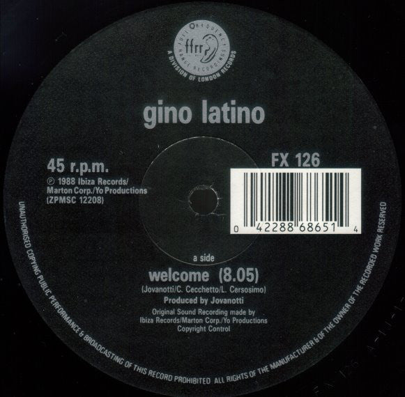 Gino Latino : Welcome (12")