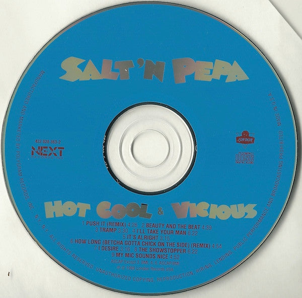 Salt 'N' Pepa : Hot, Cool & Vicious (CD, Album, RE)