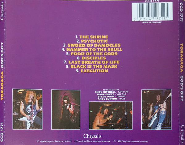 Toranaga : God's Gift (CD, Album)