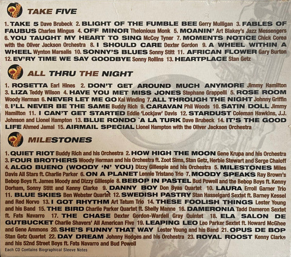 Various : Jazz Anthology (3xCD, Comp)