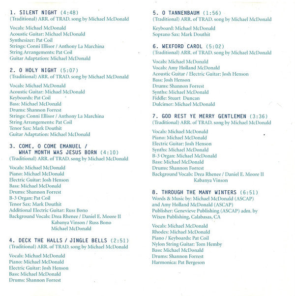 Michael McDonald : Through The Many Winters: A Christmas Album (CD, Album)