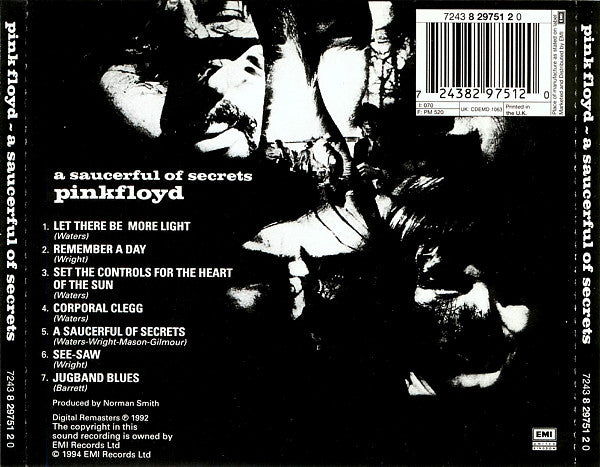 Pink Floyd : A Saucerful Of Secrets (CD, Album, RE, RM)