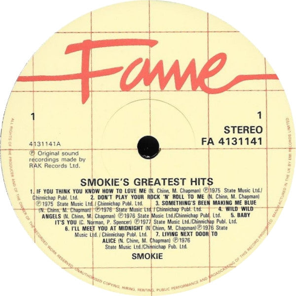 Smokie : Greatest Hits (LP, Comp)