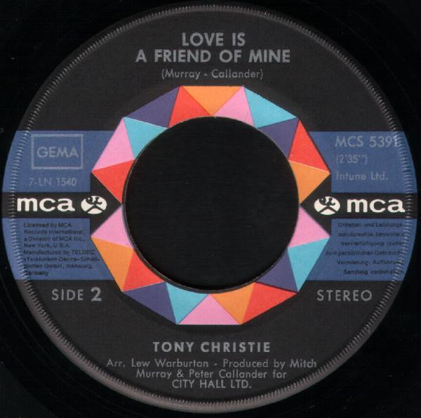 Tony Christie : (Is This The Way To) Amarillo (7", Single)