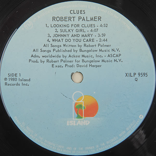 Robert Palmer : Clues (LP, Album, Qua)