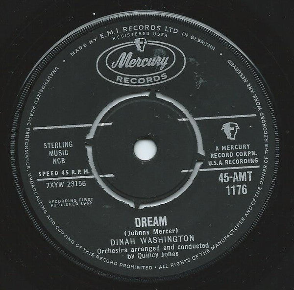 Dinah Washington : Dream (7", Single)