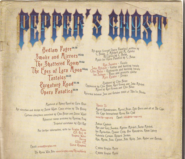 Arena (11) : Pepper's Ghost (CD, Album, Ltd, Dig)