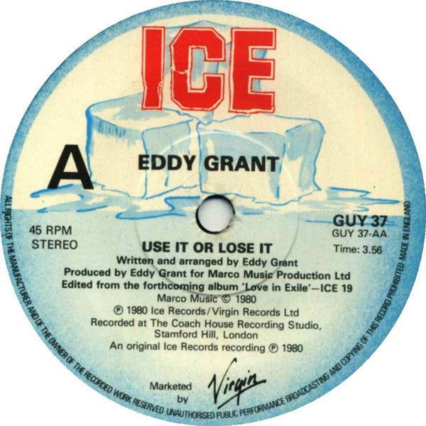 Eddy Grant : My Turn To Love You (7", Single)