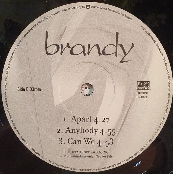 Brandy (2) : Full Moon (12", Promo, Smplr)