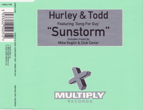 Hurley & Todd : Sunstorm (CD, Single)