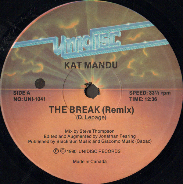 Kat Mandu : The Break (Remix) (12")