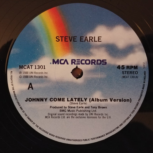 Steve Earle : Johnny Come Lately (12")