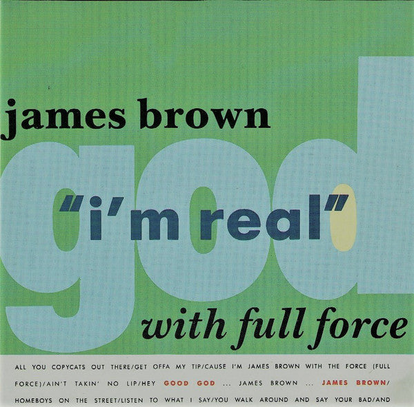 James Brown With Full Force : I'm Real (CD, Maxi, Car)