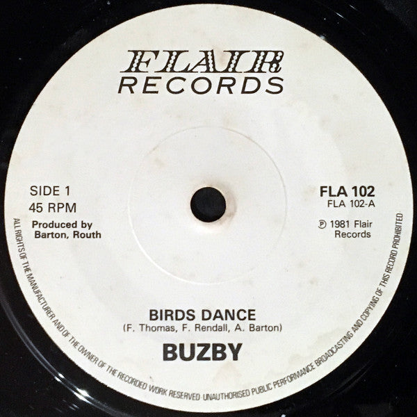 Buzby (2) / Alan Barton & Colin Routh : Birds Dance / Disneyland (7")