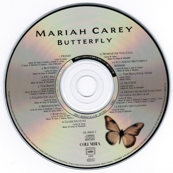 Mariah Carey : Butterfly (CD, Album)
