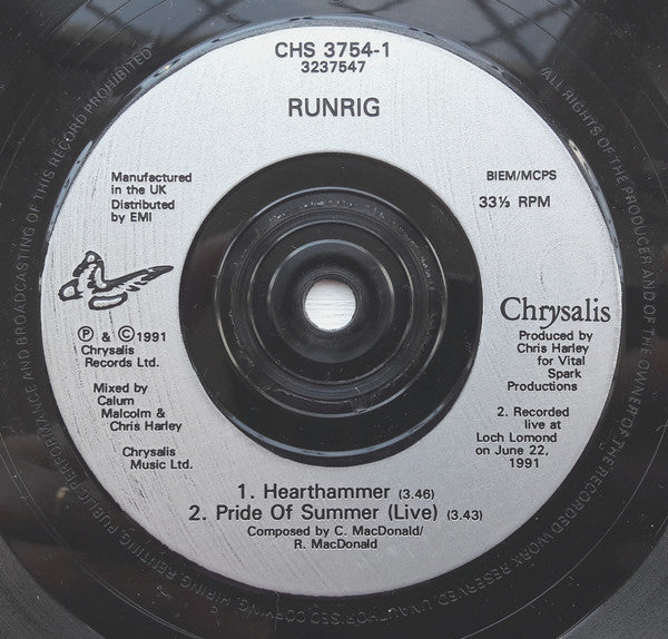 Runrig : Hearthammer EP (7", EP)