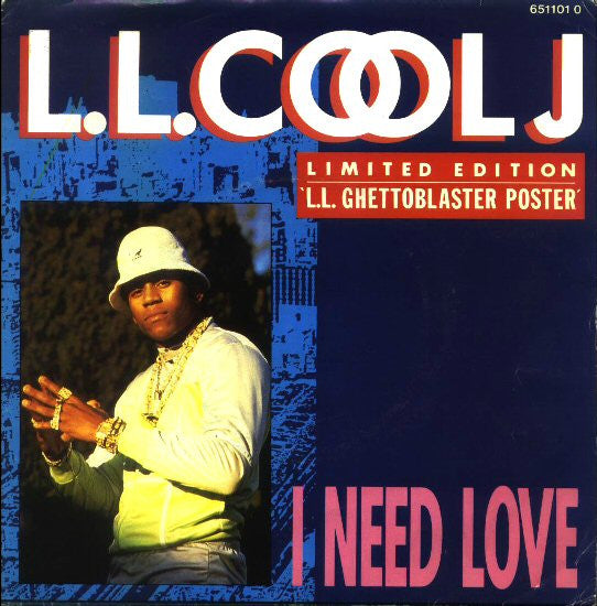 LL Cool J : I Need Love (7", Single, Ltd, Pos)