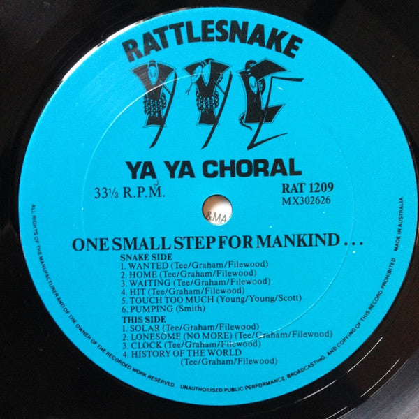 Ya Ya Choral : One Small Step For Mankind (LP, Album)
