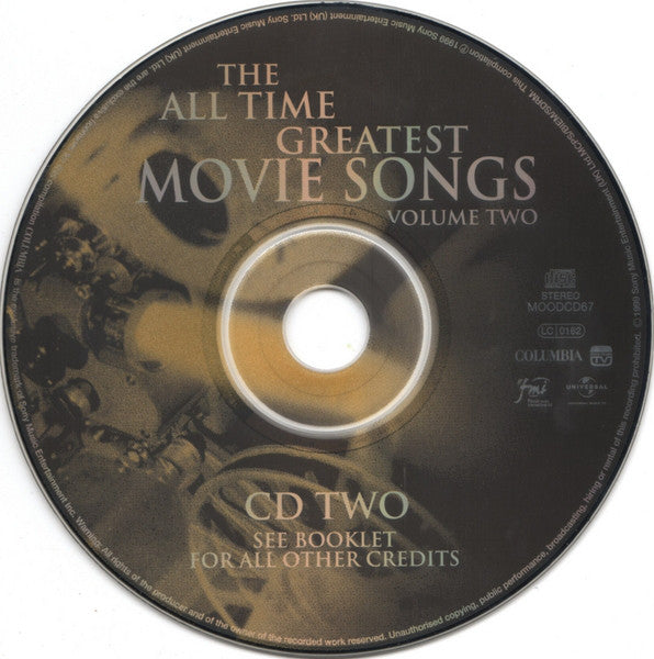 Various : The All Time Greatest Movie Songs Volume Two (2xCD, Comp)