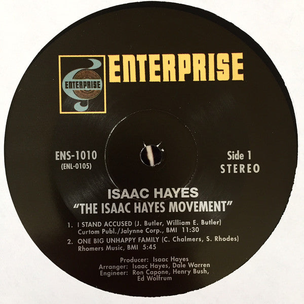 Isaac Hayes : The Isaac Hayes Movement (LP, Album, RE)
