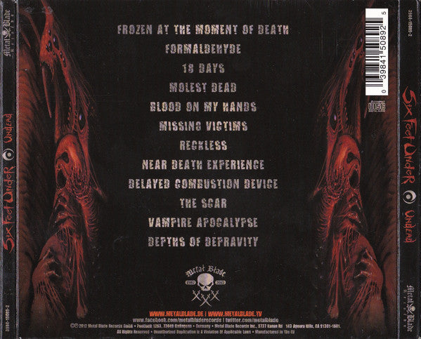 Six Feet Under : Undead (CD, Album, Dig)