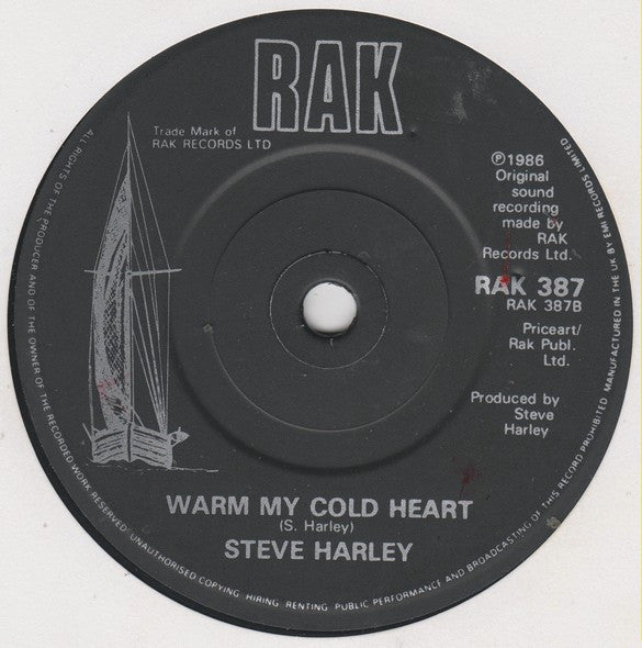 Steve Harley : Heartbeat Like Thunder (7", Single)