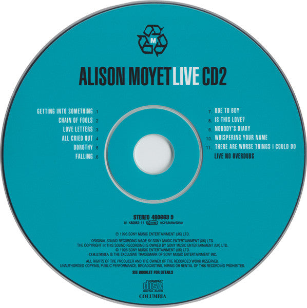 Alison Moyet : Singles / Live (CD, Comp + CD, Album)