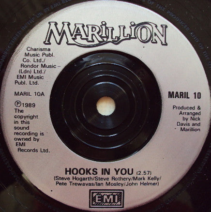 Marillion : Hooks In You (7", Sil)