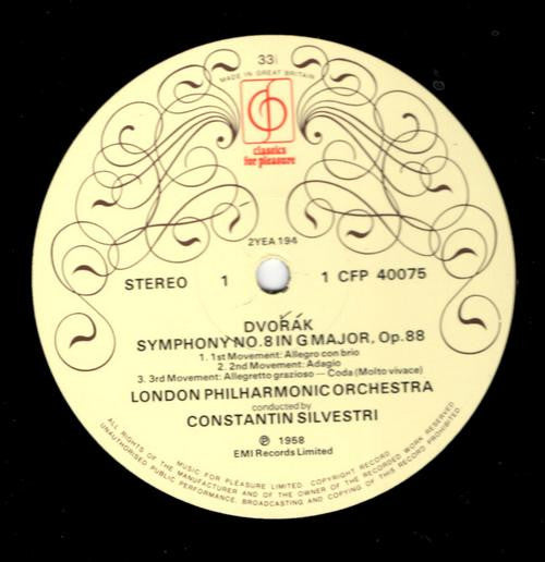 Antonín Dvořák / London Philharmonic Orchestra, Constantin Silvestri : Symphony No. 8 In G Major Etc.  (LP, RE)