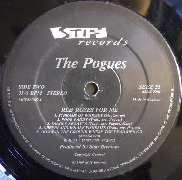The Pogues : Red Roses For Me (LP, Album)