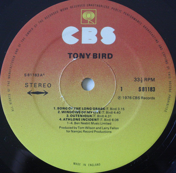 Tony Bird (3) : Tony Bird (LP, Album)