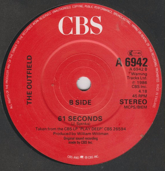 The Outfield : Your Love (7", Single)