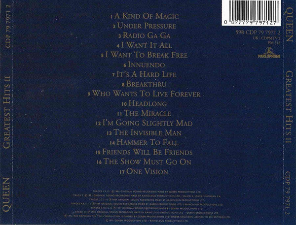 Queen : Greatest Hits II (CD, Comp, EMI)