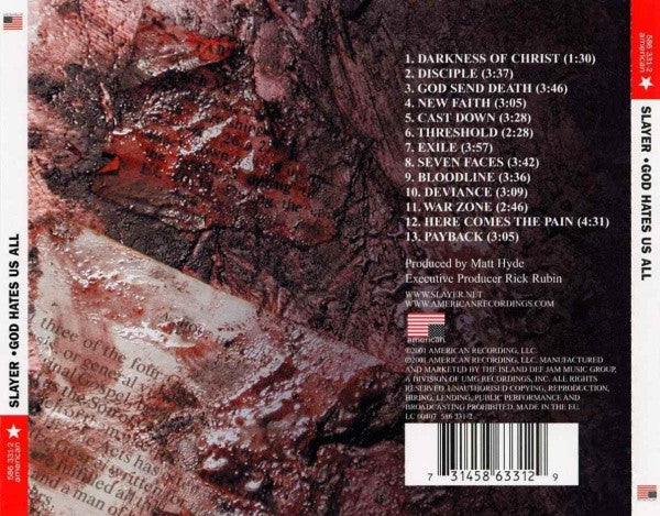 Slayer : God Hates Us All (CD, Album)