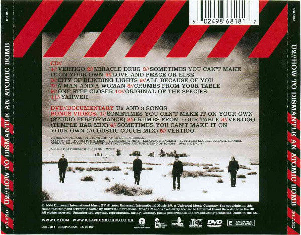 U2 : How To Dismantle An Atomic Bomb (CD, Album + DVD-V, Ltd, PAL)