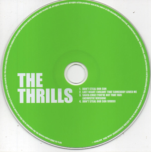 The Thrills : Don't Steal Our Sun (CD, Single, Enh, Ltd, Pos)