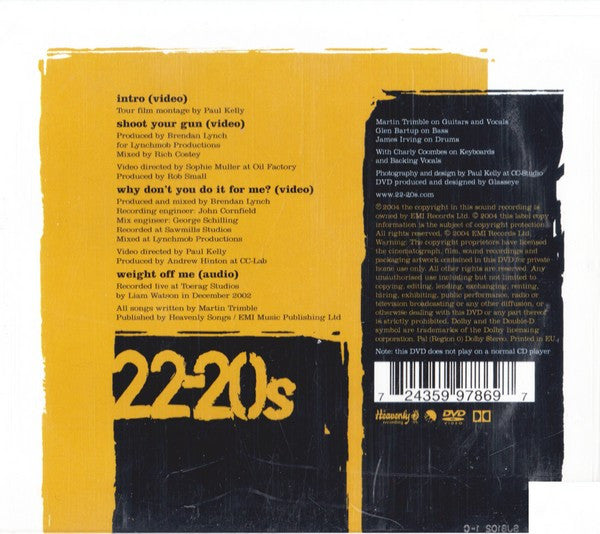 22-20s : Shoot Your Gun (DVD-V, Single, PAL)